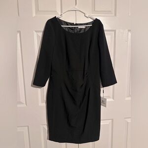 Calvin Klein Classic Black Long Sleeve Dress